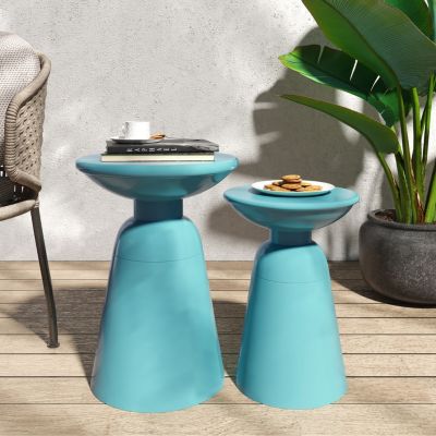 Streamdale Modern Iron Outdoor Side Table Durable, Stylish, Versatile