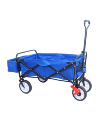 Streamdale Folding Wagon Garden Shopping Beach Cart (Blue colour)