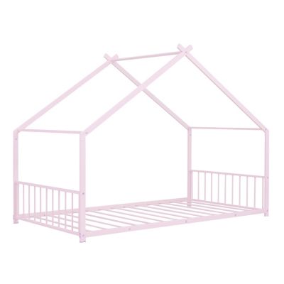 Twin Size Metal House Bed