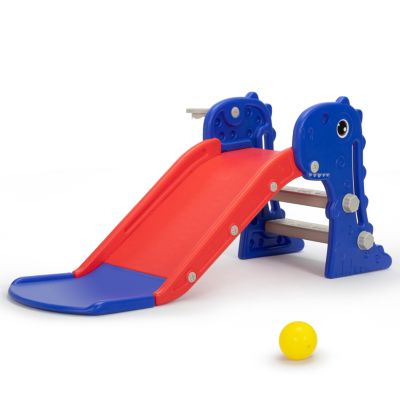 Streamdale Toddler Slide with Basketball Hoop for Indoor and Outdoor Play