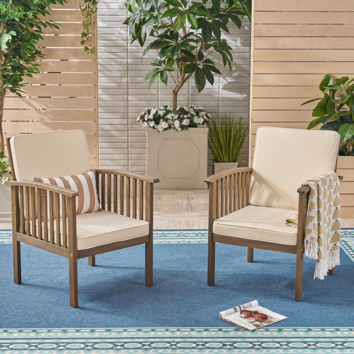 Streamdale Furniture Coastal Oasis Club Chairs Tropical Elegance for Outdoor Living
