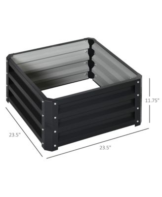 Stylish & Durable 2-Pack Elevated Garden Planters with Open Bottoms