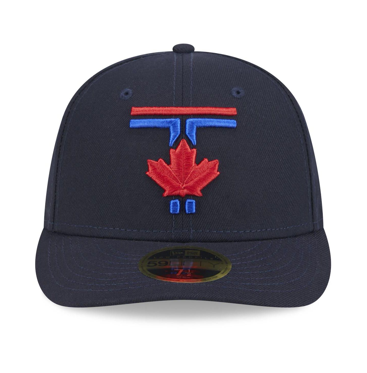 Мужская кепка New Era Royal Toronto Blue Jays 2024 City Connect Low Profile 59FIFTY Fitted Hat — фото 2