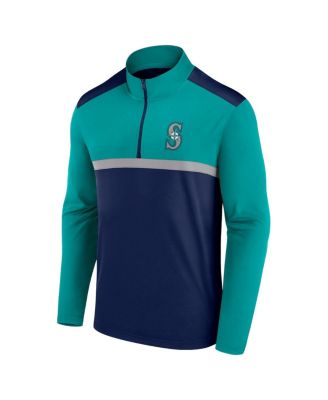 Men's Navy Seattle Mariners Unstoppable Quarter-Zip Top