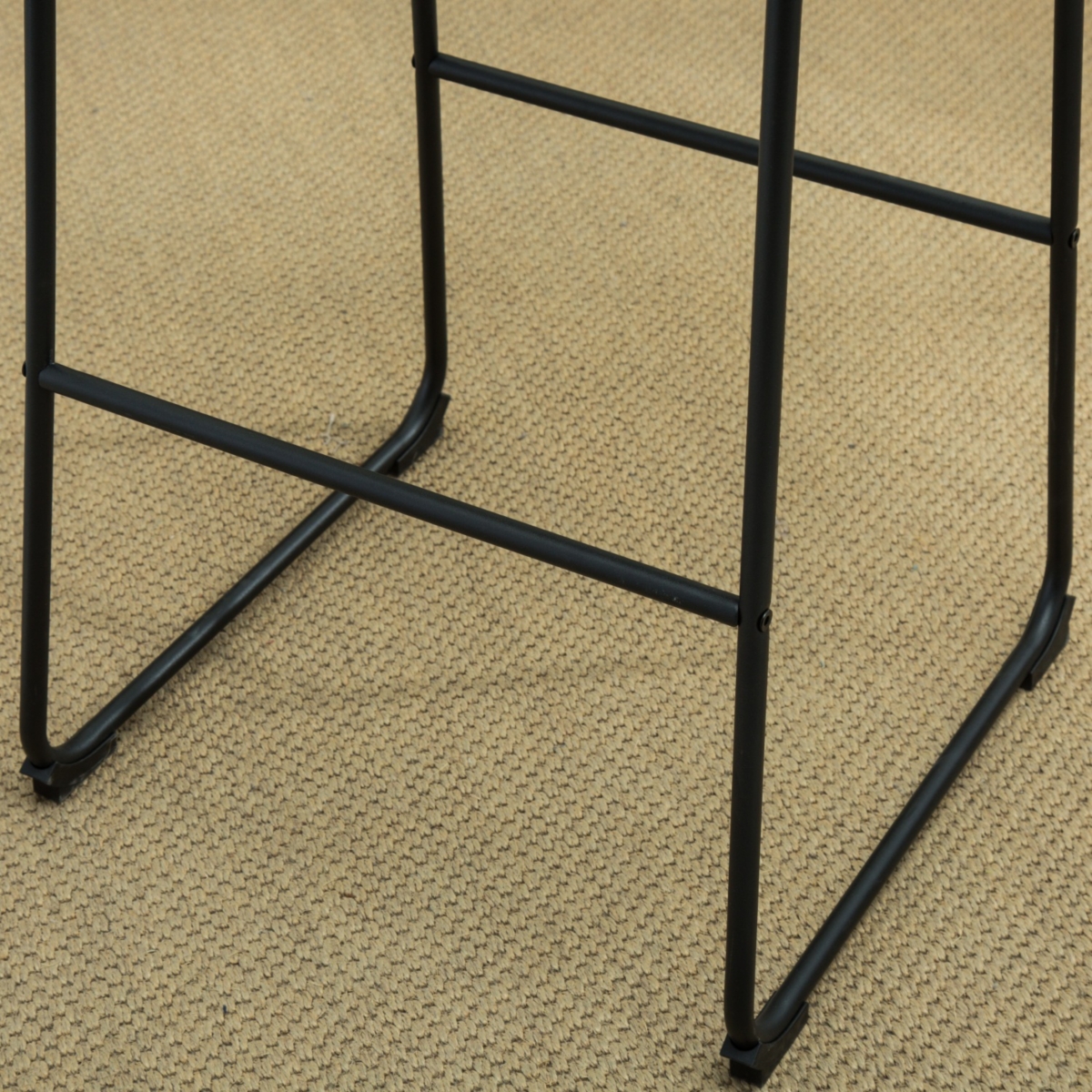 Streamdale Furniture Vintage Pu Leather Barstools, Set of 2, Antique Brown