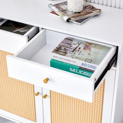 Vine-Shaped MDF Shoe Cabinet Vintage Charm for Your Porch