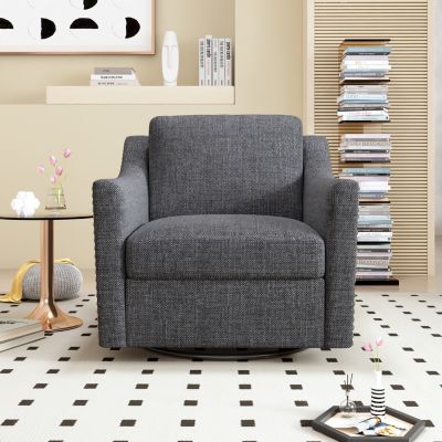 Streamdale Versatile 360 Swivel Barrel Chair for Modern Living