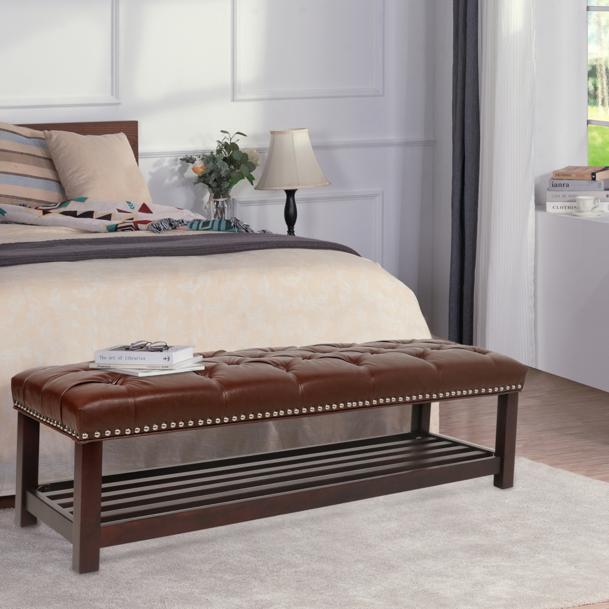 Streamdale Furniture Comfortable and Stylish Wooden Bench with Durable Construction