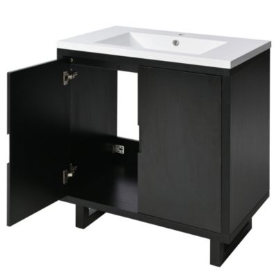 Premium Solid Wood Bathroom Vanity (30")