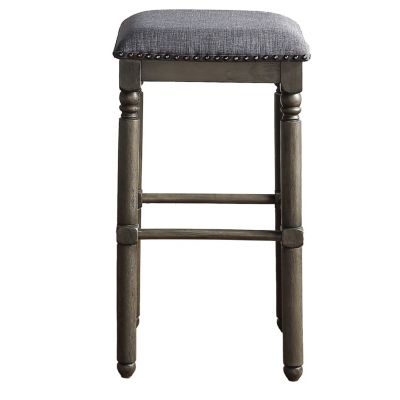 Streamdale Wood Upholstered Swivel Bar Stools, Set of 2