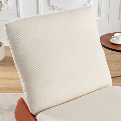 Comfortable Adjustable Backrest & Leg Support Rocking Chair