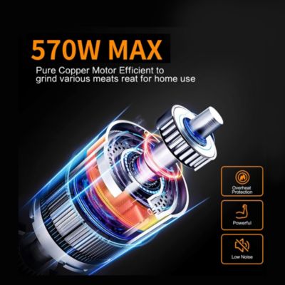 Streamdale Meat Grinder & Sausage Stuffer, 570 Watt, Stainless Steel