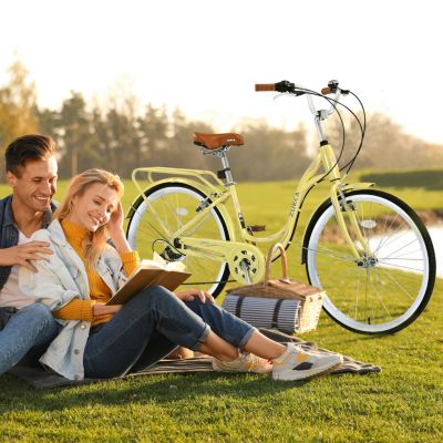 Streamdale 7 Speed, Steel Frame, Multiple Colors 24 Inch Ladies Bicycle