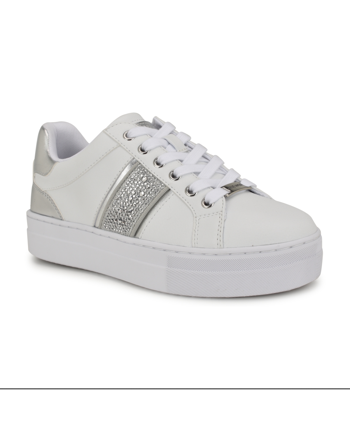 NINE WEST WOMEN'S GATOR PLATFORM CASUAL LACE-UP SNEAKERS 