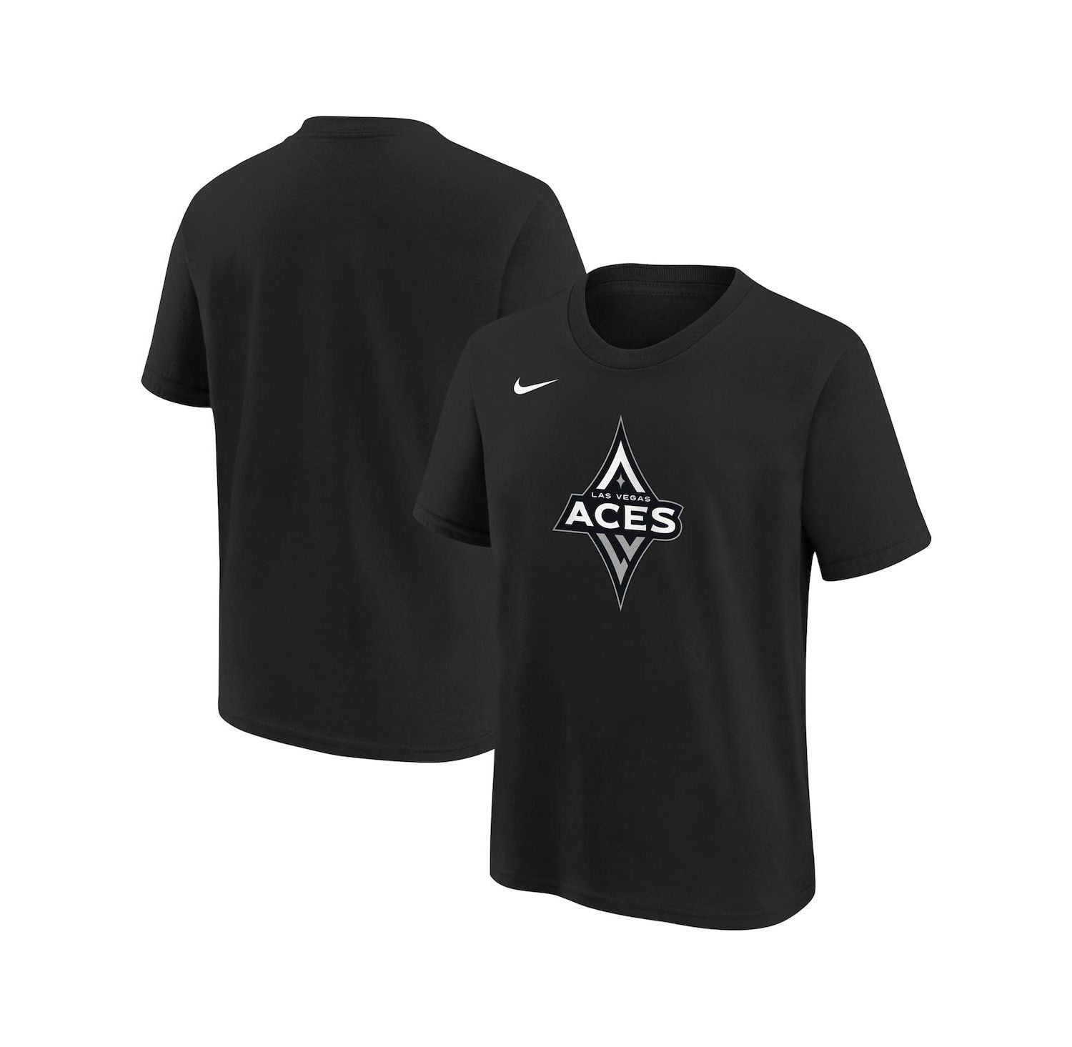 Big Boys and Girls Black Las Vegas Aces Essential Logo T-Shirt