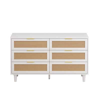 Stylish Rattan Dresser with Ample Storage and Modern Design