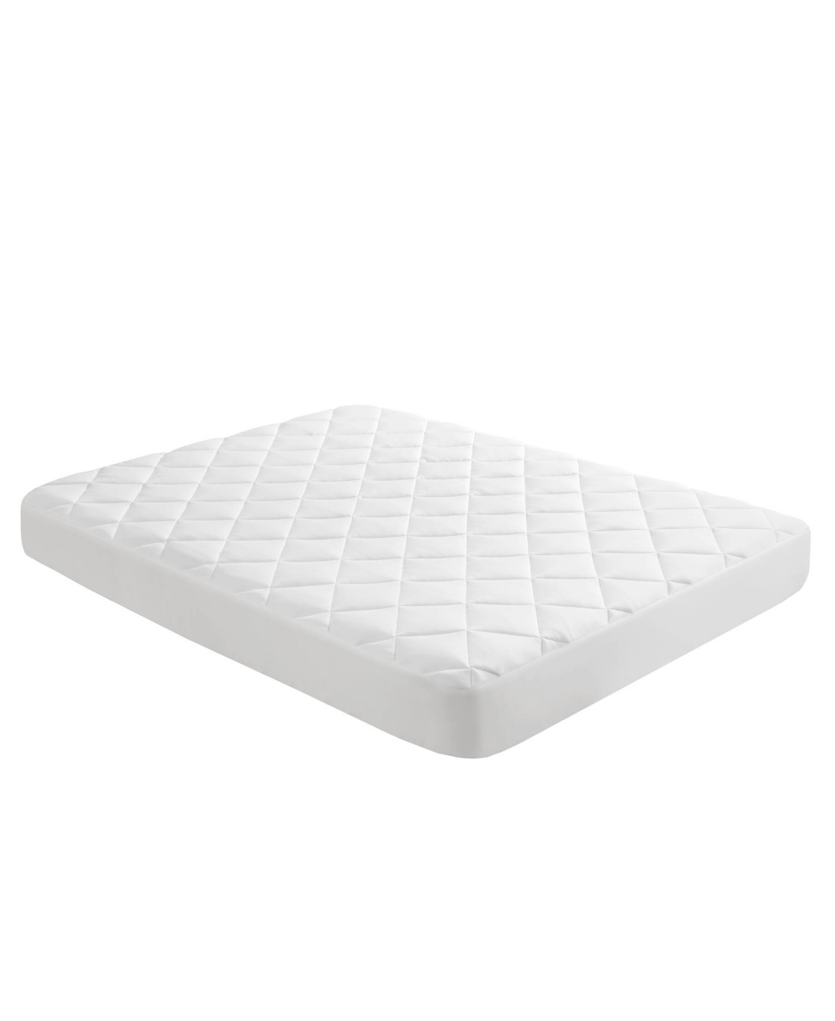 Sharper Image Cooling Touch Overfilled Extra Deep Pocket Mattress Pad, Full In White