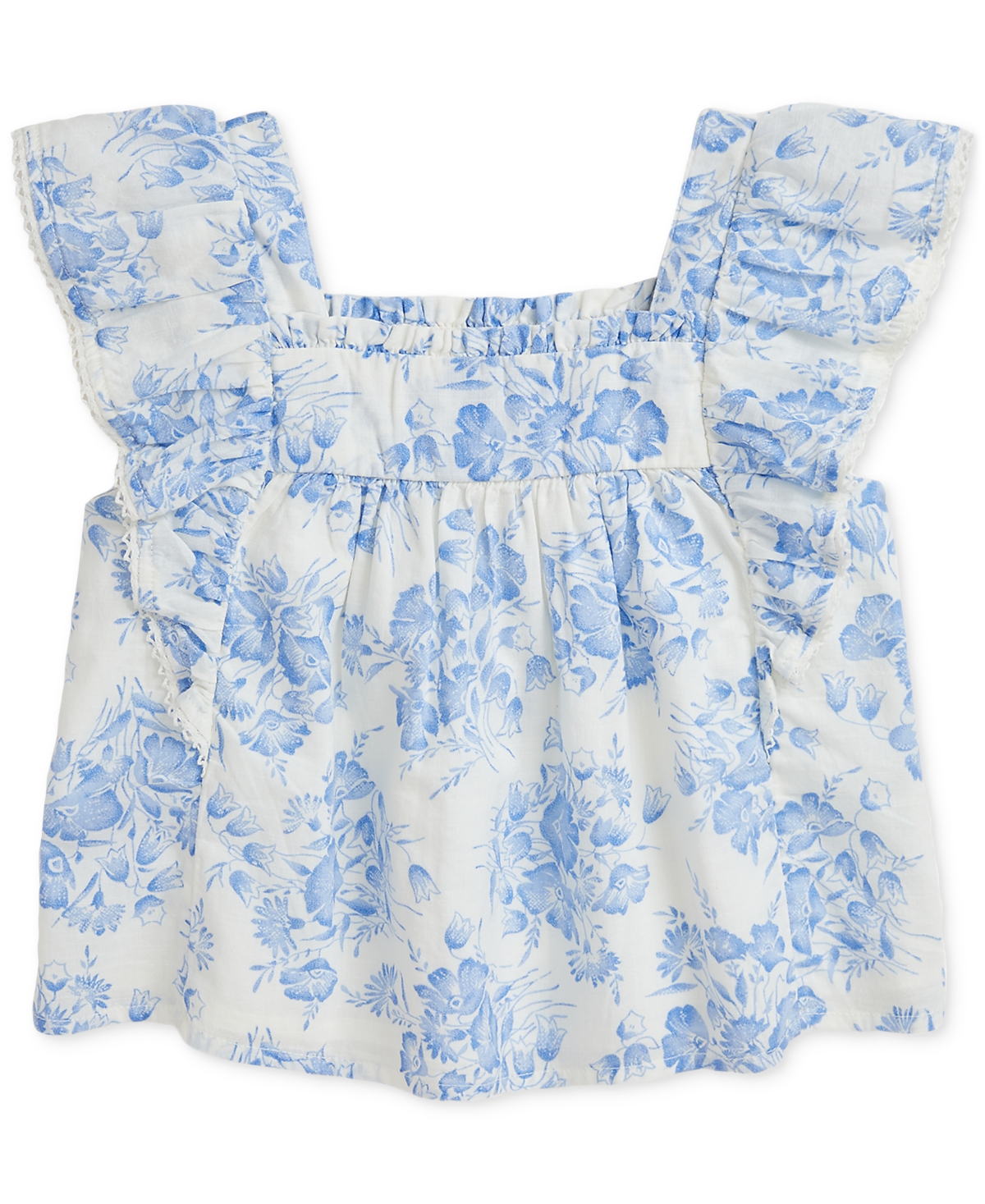 Floral Slub Cotton Top