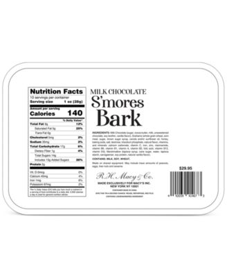 Milk Chocolate S'mores Bark Gift Tin, 10oz