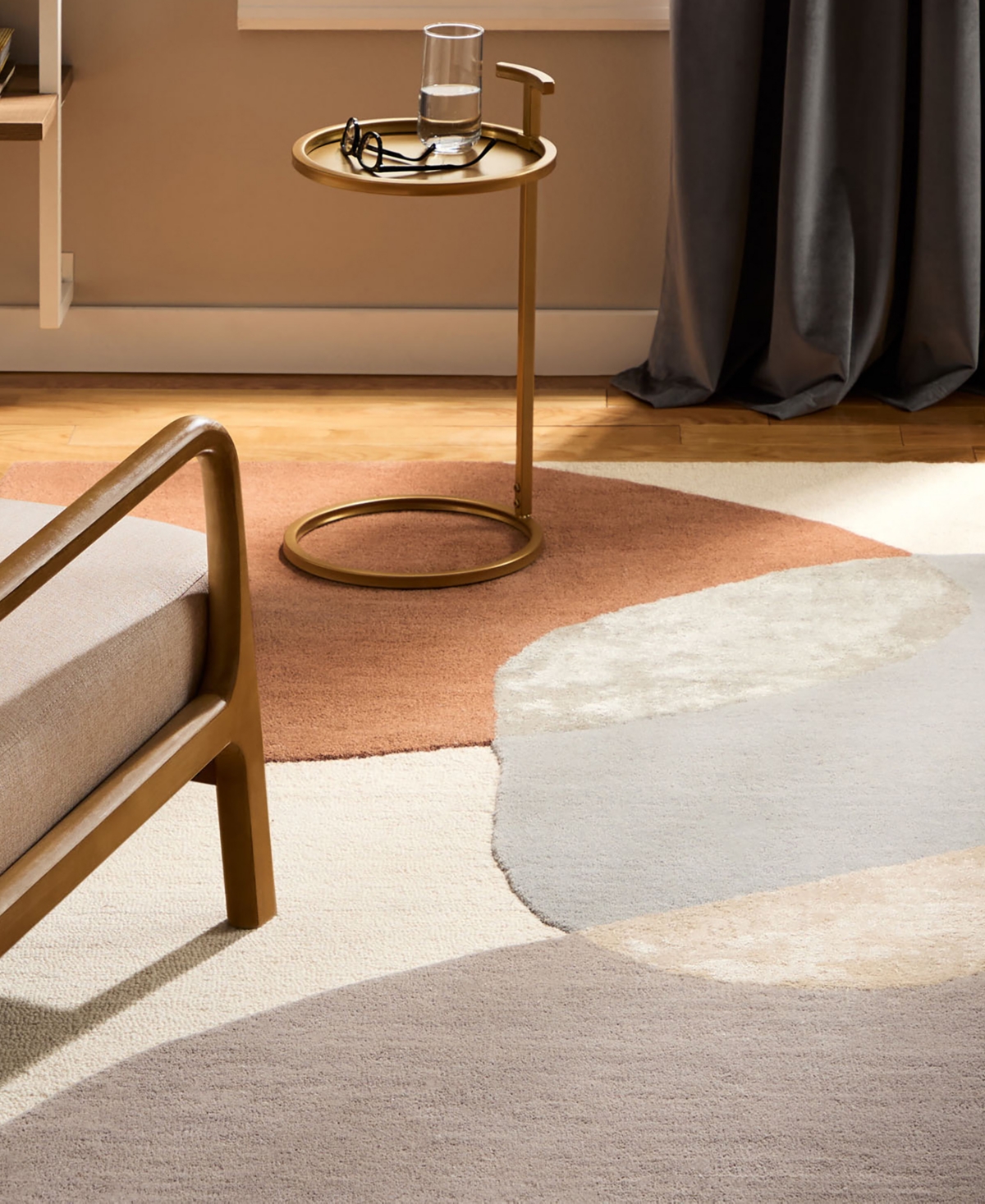 Town & Country Living Oslo Luxe Abstract Colorblock 9'x12' Area Rug -Rust