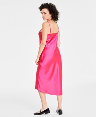 Women's Satin Midi Slipdress, Created for Macy's
