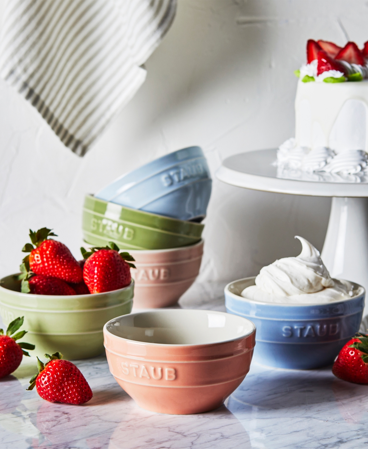 Staub Ceramic Small Universal Bowl, Set Of 6 In Macaron Pastel Colors