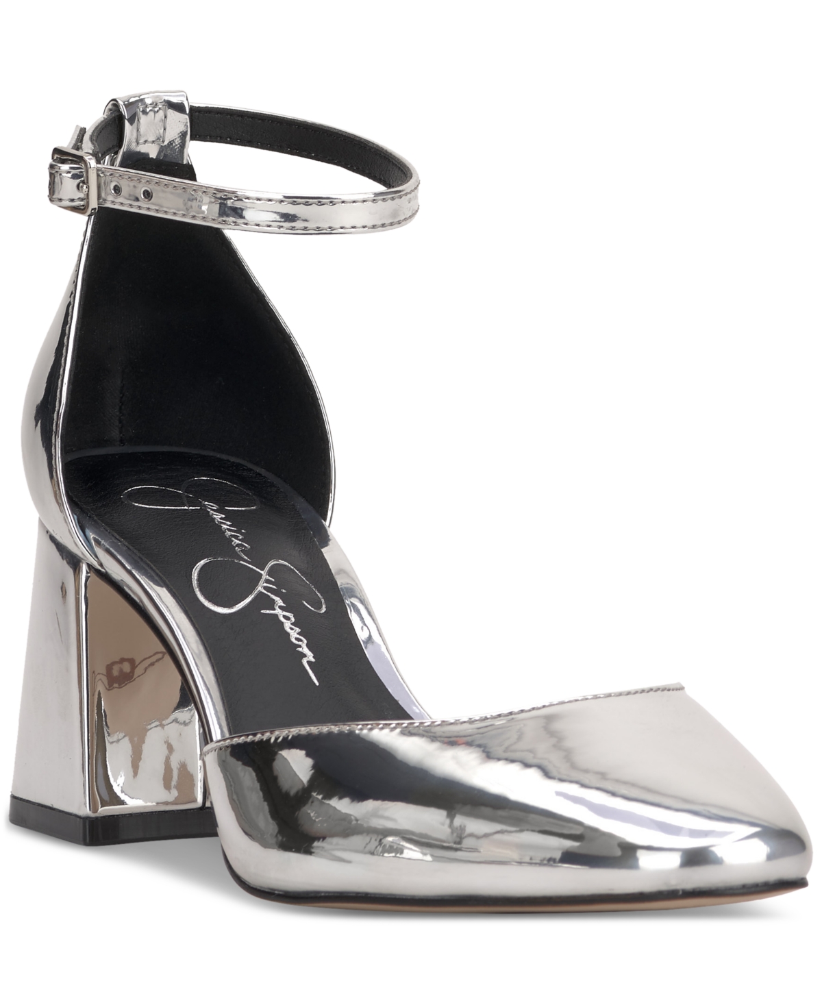 JESSICA SIMPSON WOMEN'S FULIAN ANKLE-STRAP BLOCK-HEEL PUMPS 