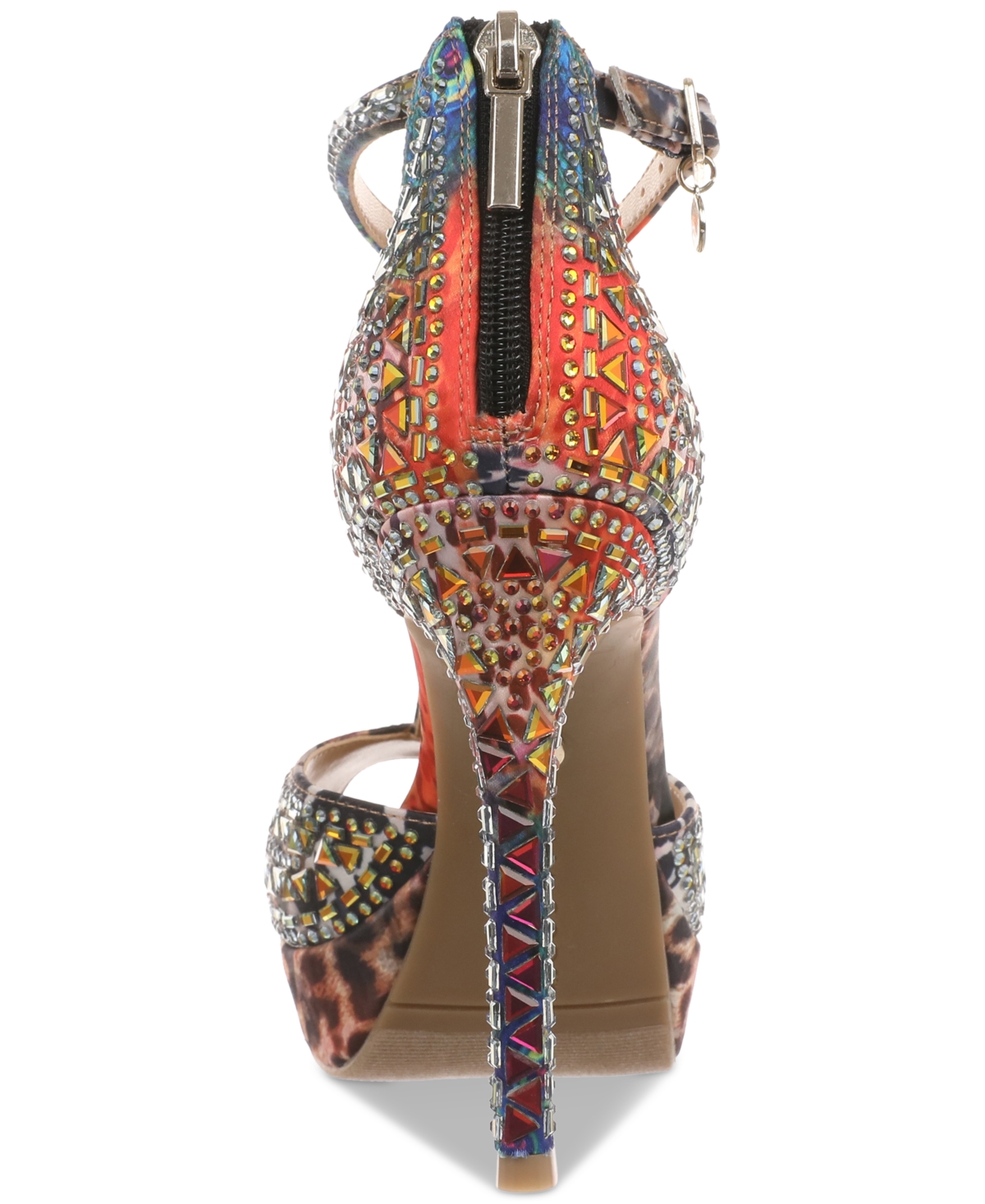 Thalia Sodi Women's Chacey Embellished T-strap Platform Pumps In Exotic Multi
