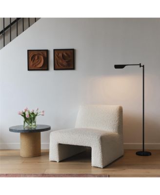 Leaf  Modern Pharmacy Reading LED Floor Lamp with Adjustable Neck (53")
