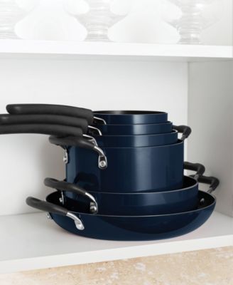 Porcelain Enamel Heavy Gauge Aluminum Non Stick 11 Piece Cookware Set