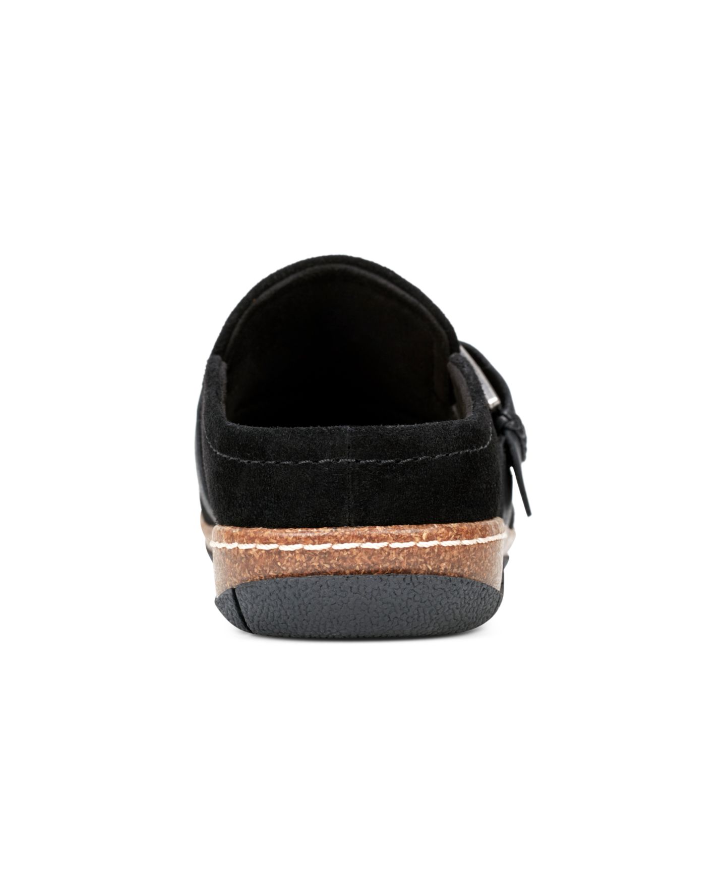 Женские сабо Earth Eras Lightweight Slip-On, цвет: Чёрный замшевый — фото 4