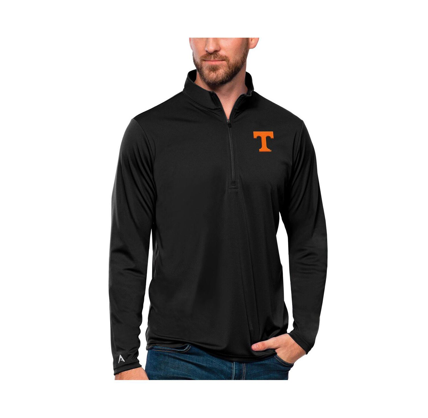 Men's Black Tennessee Volunteers Tribute Quarter-Zip Top