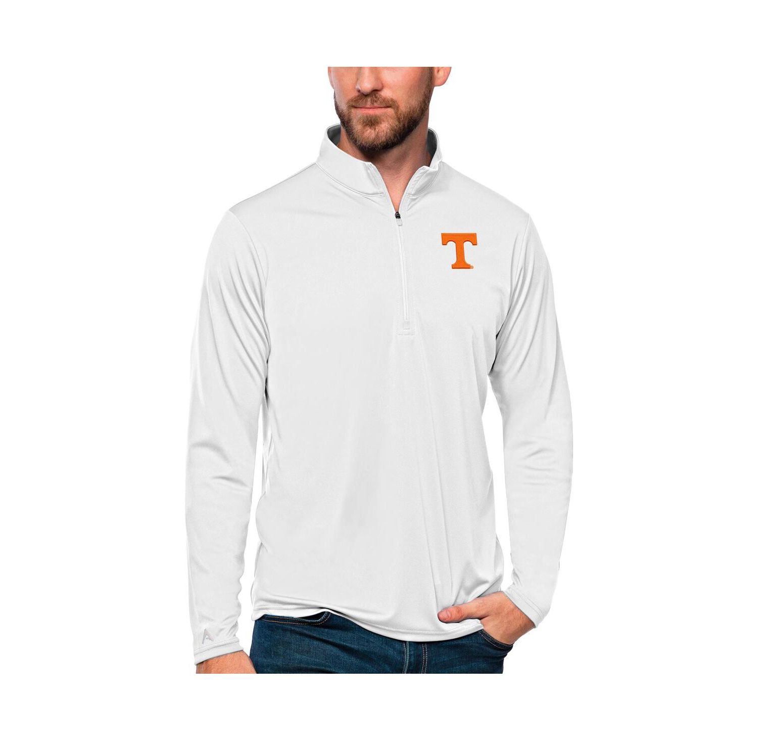 Men's White Tennessee Volunteers Tribute Quarter-Zip Top