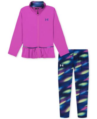 Under Armour - Toddler & Little Girls Printed Full-Zip Jacket & Printed Leggings, 2 Piece Set