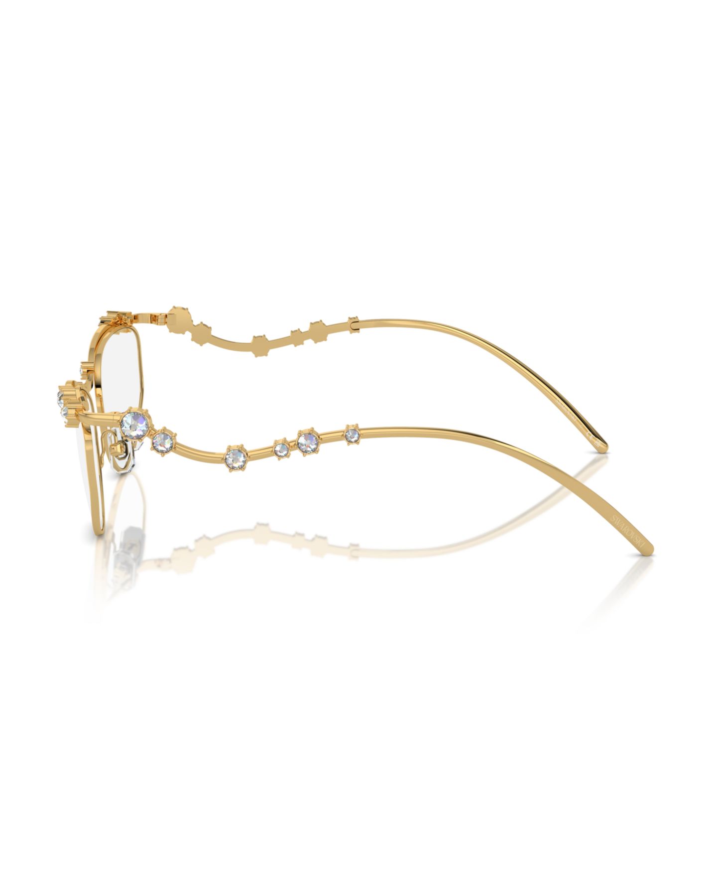 Женские очки Swarovski Woman Irregular Metal SK1015 Eyeglasses, цвет: Золотой — фото 3