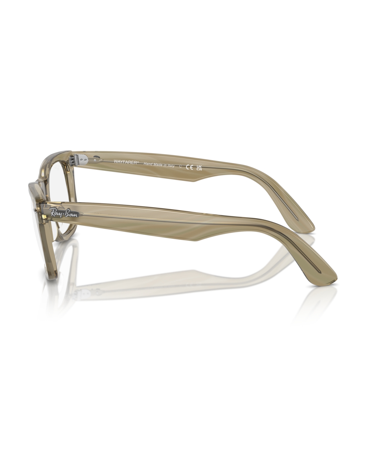 Shop Ray Ban Unisex Eyeglasses, Rb4340v In Photo Striped Light Blue