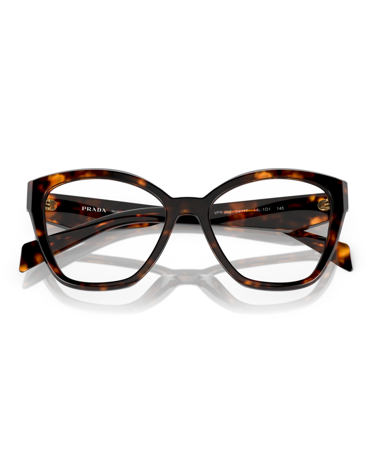 Prada Women's Irregular Eyeglasses, Pr 20zv 54 In Black