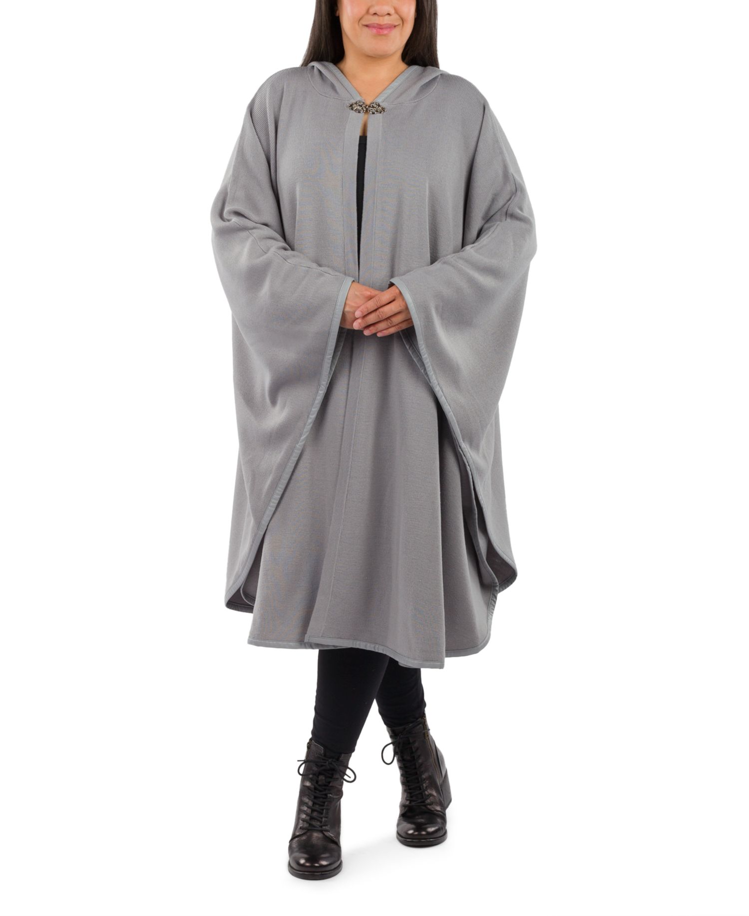 Women's Hooded Cape with Clasp