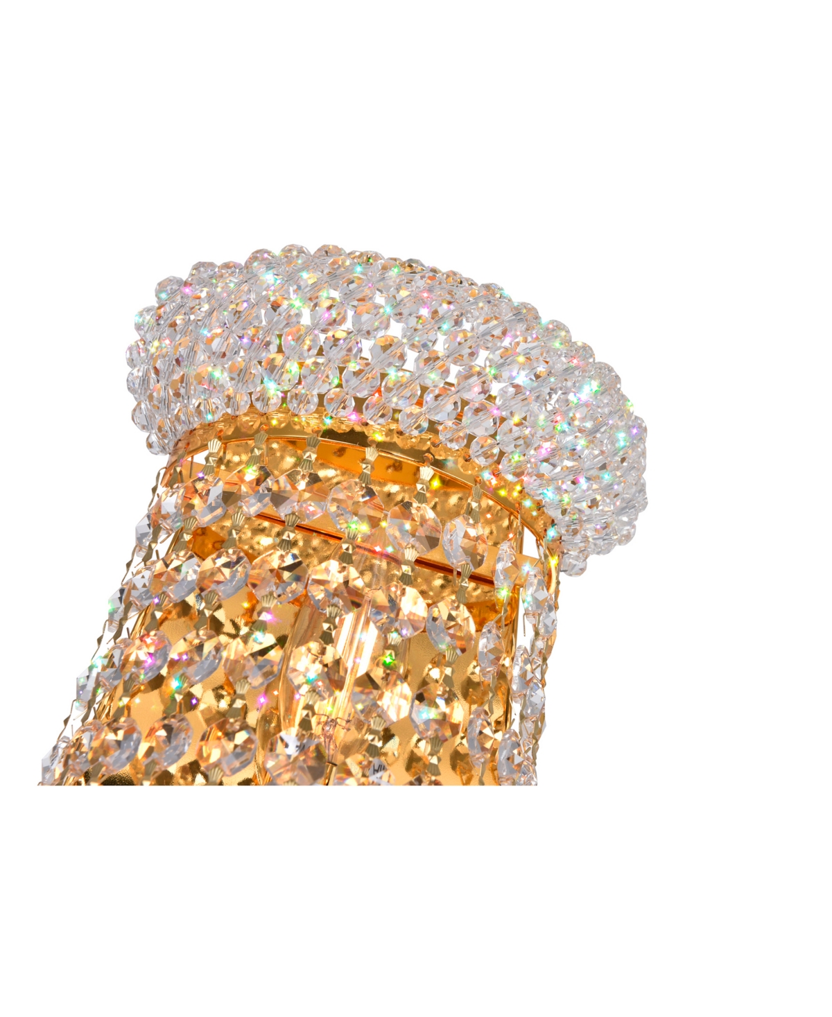 Cwi Lighting Empire 3 Light Wall Sconce In Gold