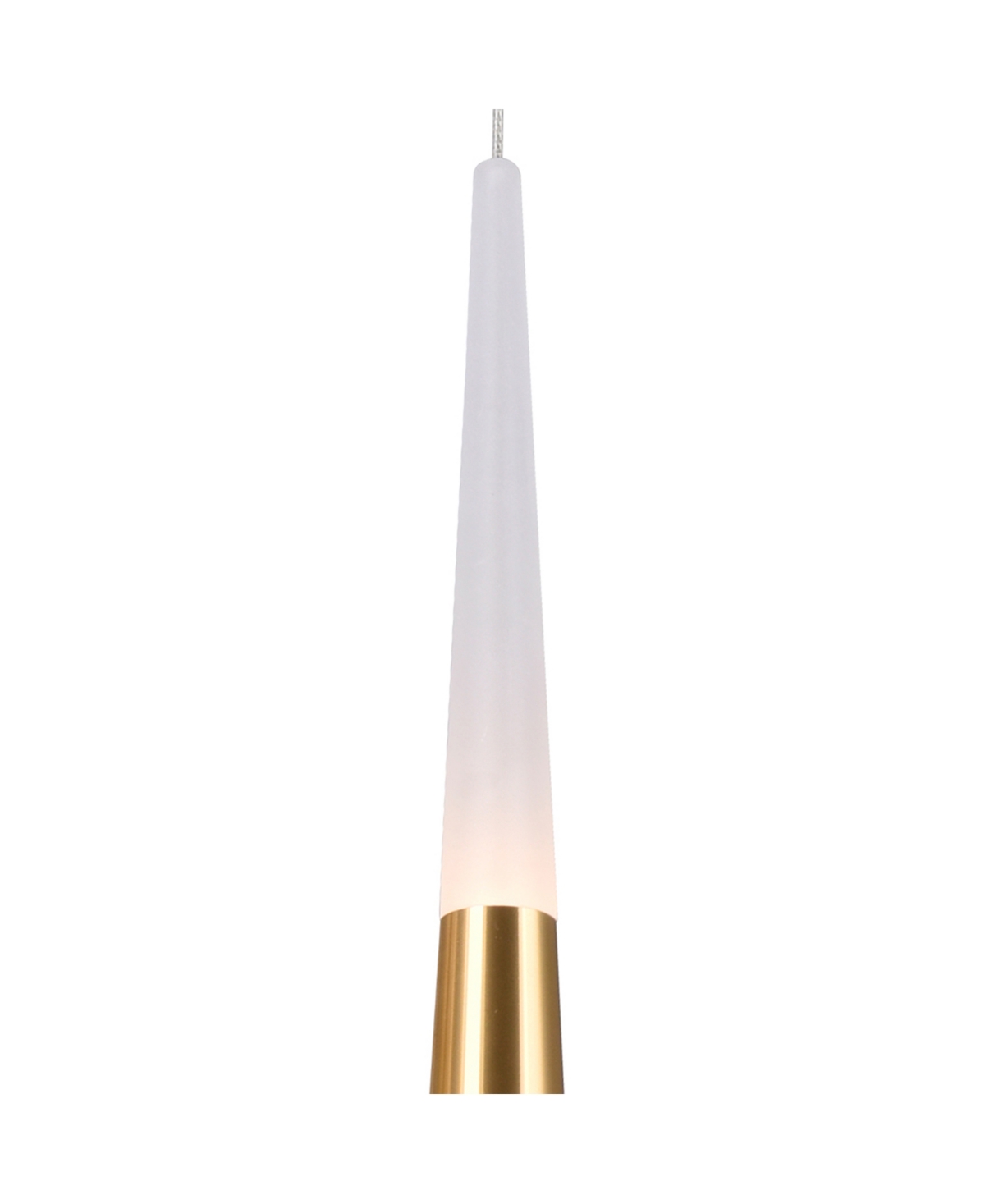 Cwi Lighting Andes Led Down Mini Pendant In Satin Gold