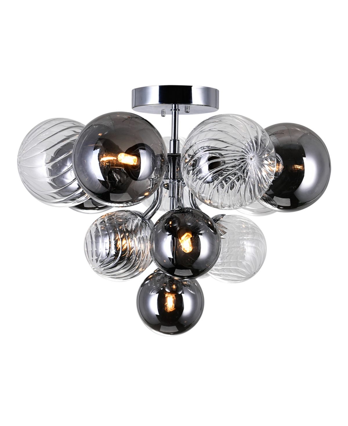 CWI LIGHTING PALLOCINO 6 LIGHT FLUSH MOUNT 