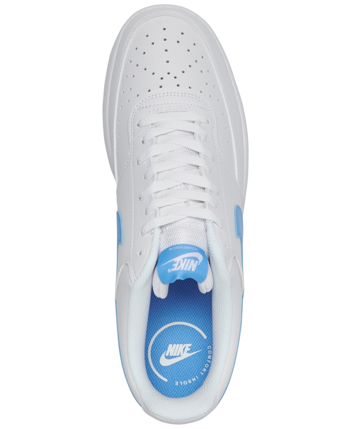 Nike Men's Court Vision Low Casual Sneakers from Finish Line -Uni Blue