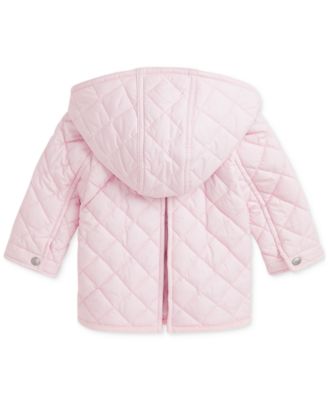 Baby Girls Quilted Hooded Coat