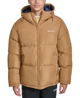 Men's Quilted Full-Zip Hooded Puffer Jacket 