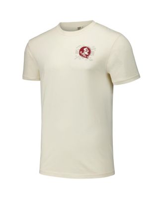 Men's and Women's Natural Florida State Seminoles Hyper Local Statue Pattern T-Shirt