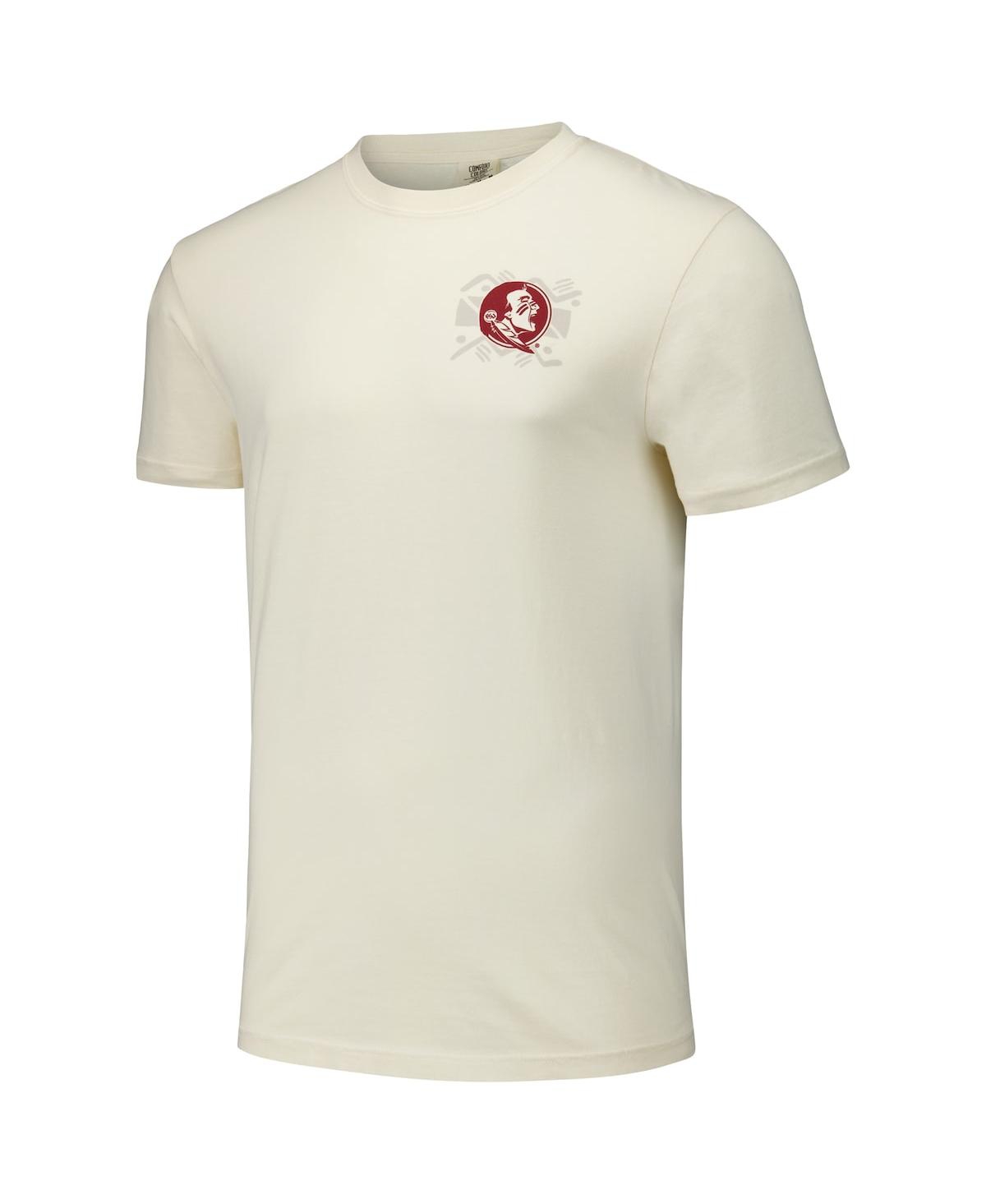 Image One Men's And Women's Natural Florida State Seminoles Hyper Local Statue Pattern T-shirt In Natural