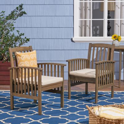 Streamdale Acacia Wood Patio Chairs Modern Elegance, Durable Comfort