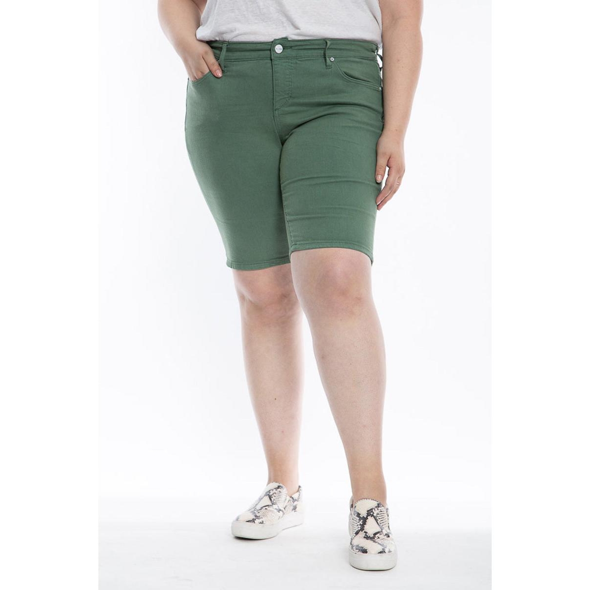 Plus Size Mid Rise Bermuda Shorts - Myrtle
