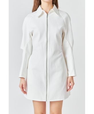 Women's Zip Up Mini Dress