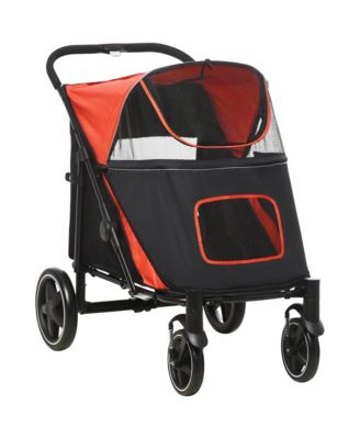 One-Click Foldable Dog Stroller for M L Dogs, Pet Stroller,